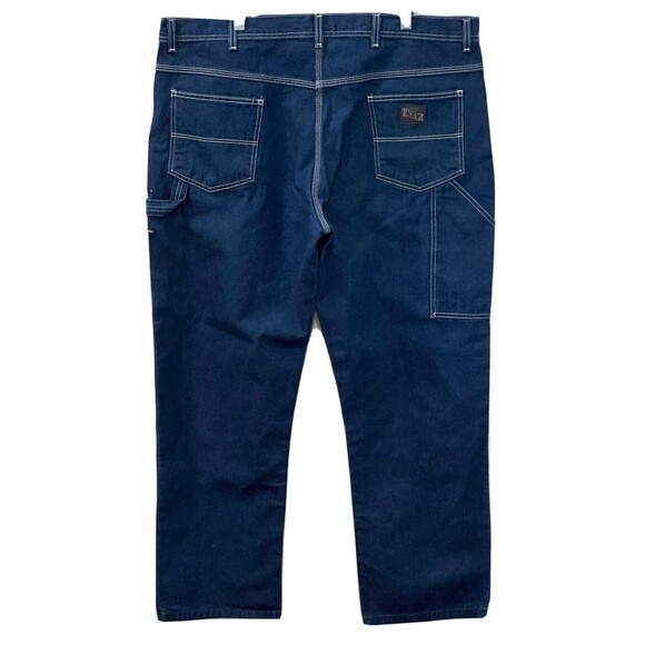 KEY Brand Mens Carpenter Pants Blue Denim Jeans Size W44 x L32 - Picture 5 of 12